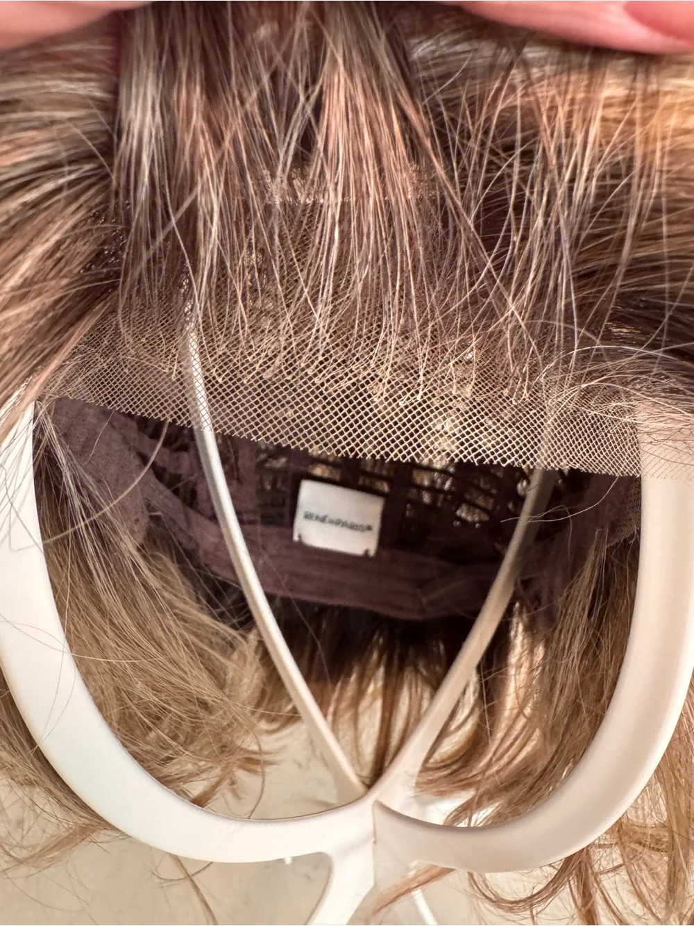 Rene of Paris - Brann in Sandy beige. Flirty lob with texture and dimension.